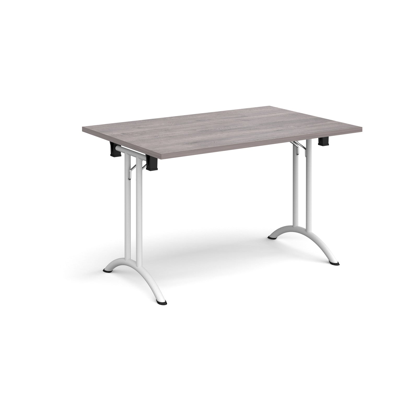 Rectangular folding leg table with curved feet