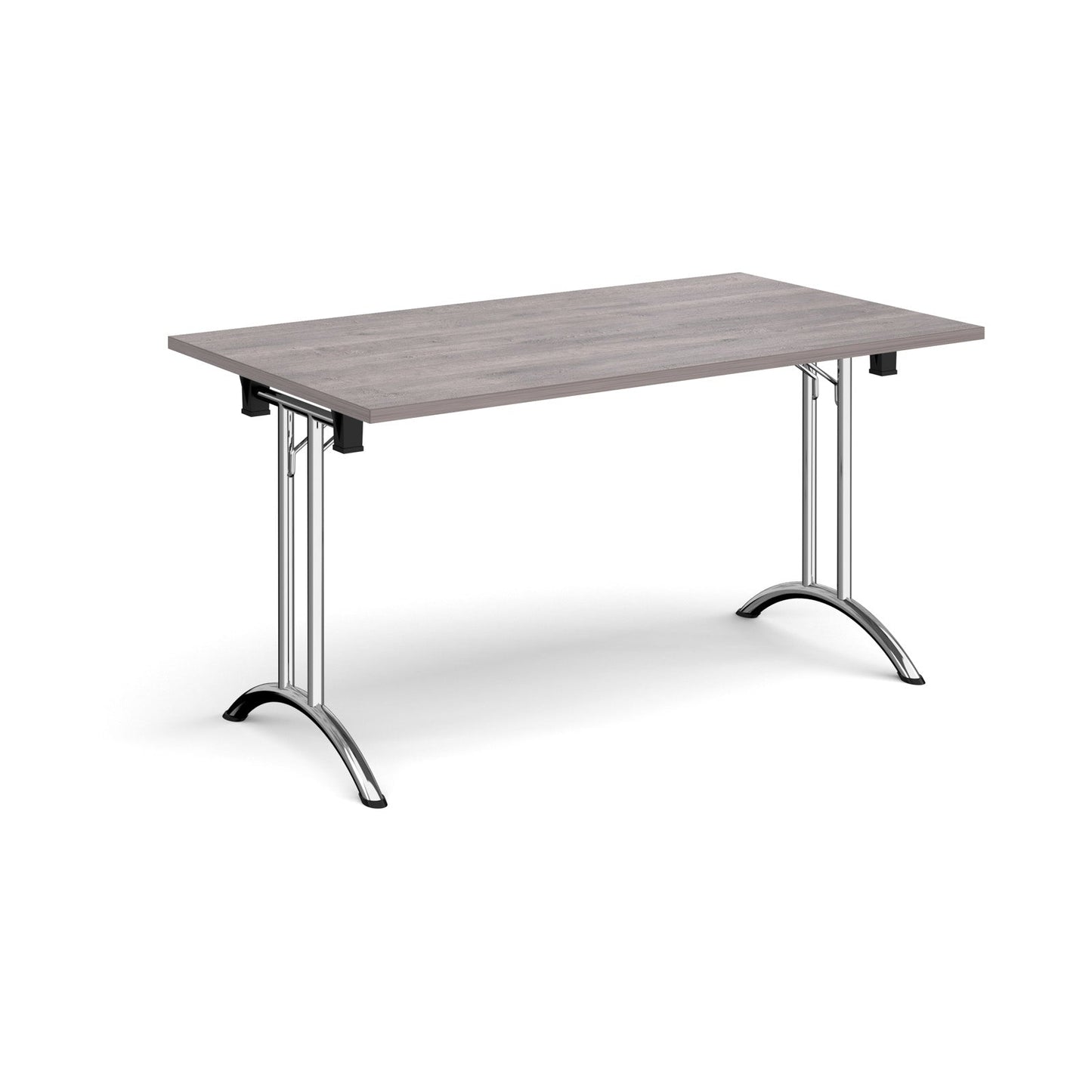 Rectangular folding leg table with curved feet