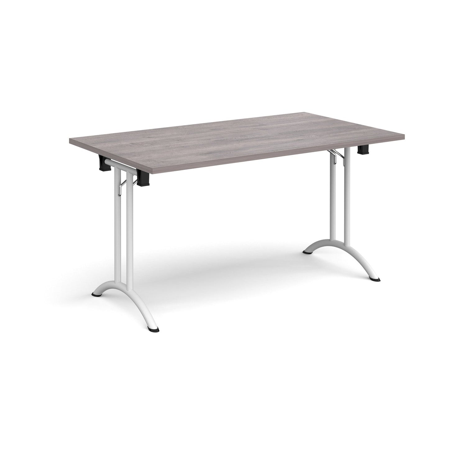 Rectangular folding leg table with curved feet