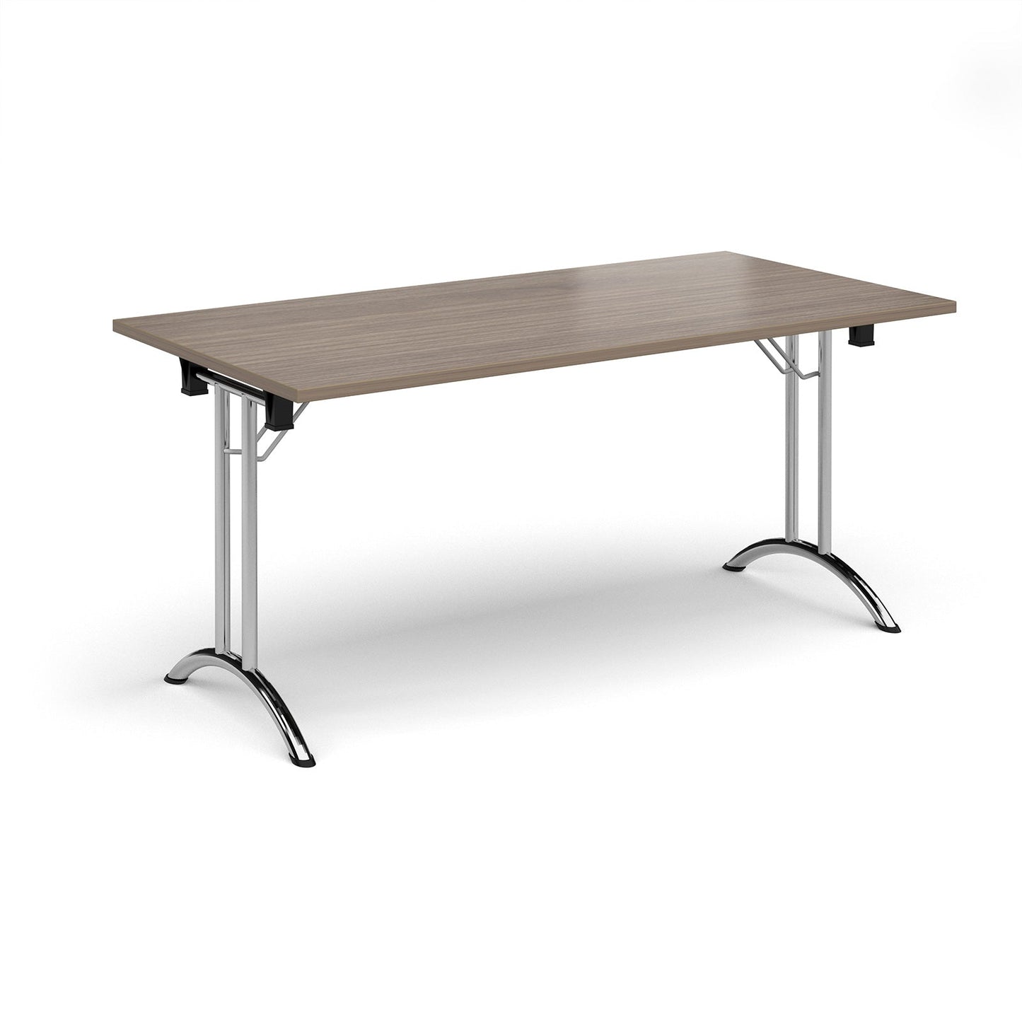 Rectangular folding leg table with curved feet