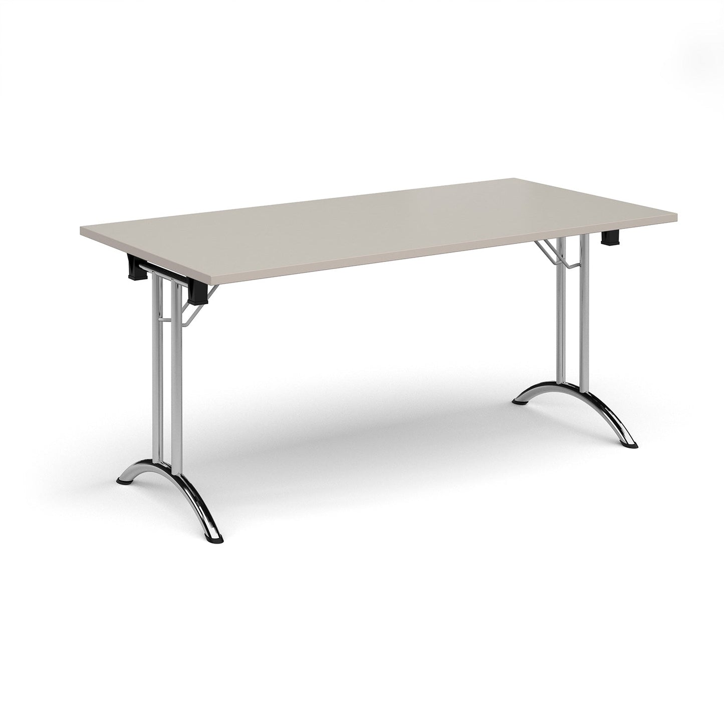 Rectangular folding leg table with curved feet