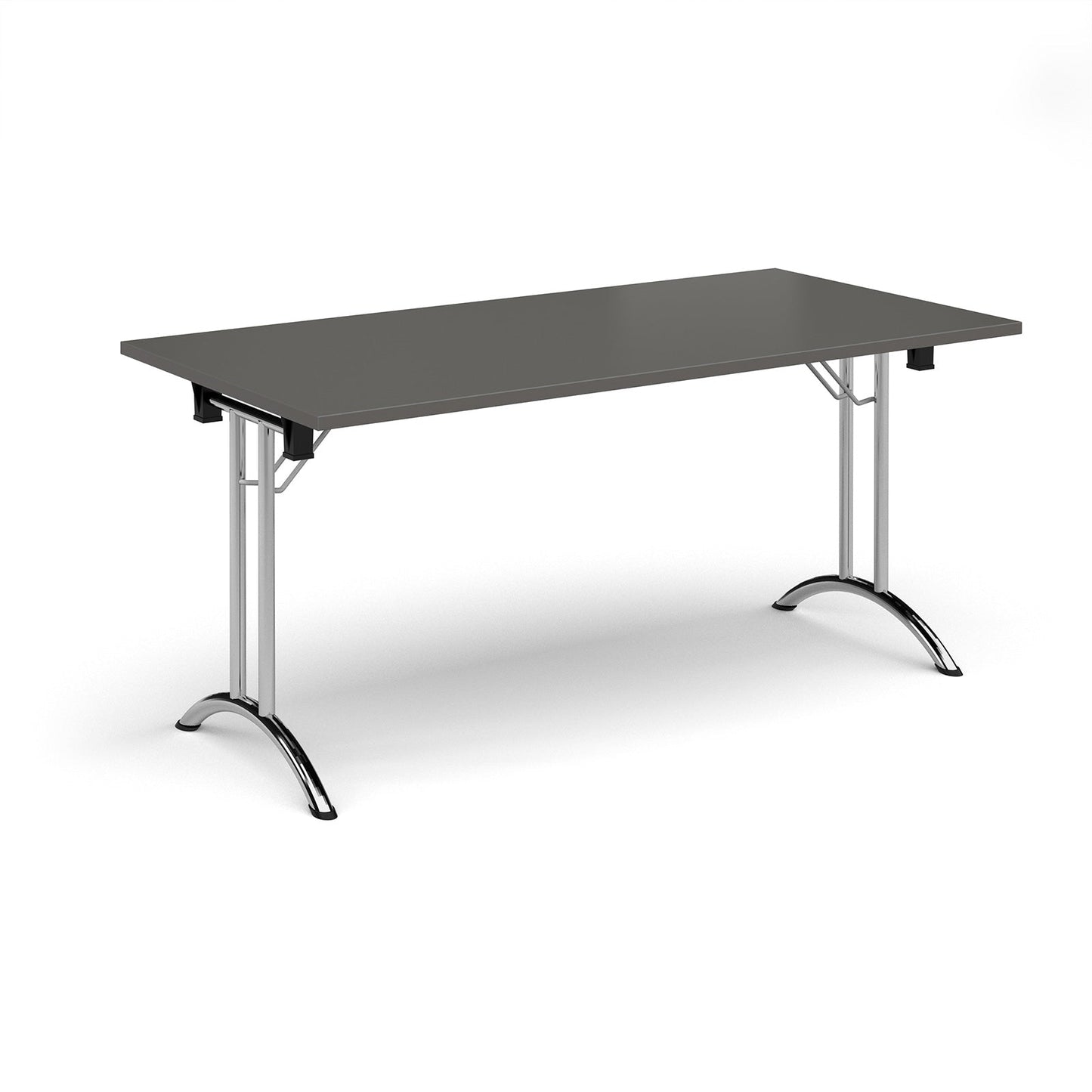 Rectangular folding leg table with curved feet