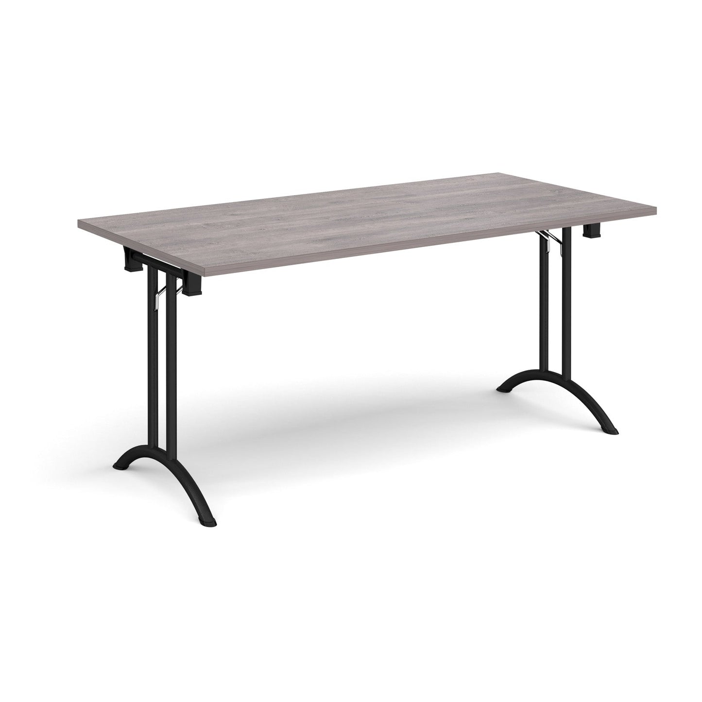 Rectangular folding leg table with curved feet
