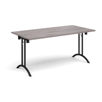 Rectangular folding leg table with curved feet