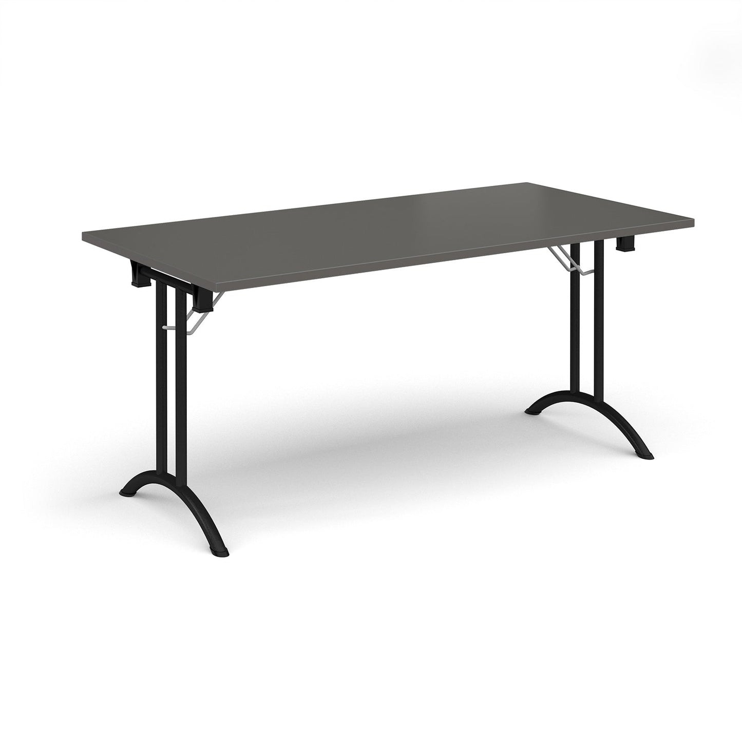 Rectangular folding leg table with curved feet