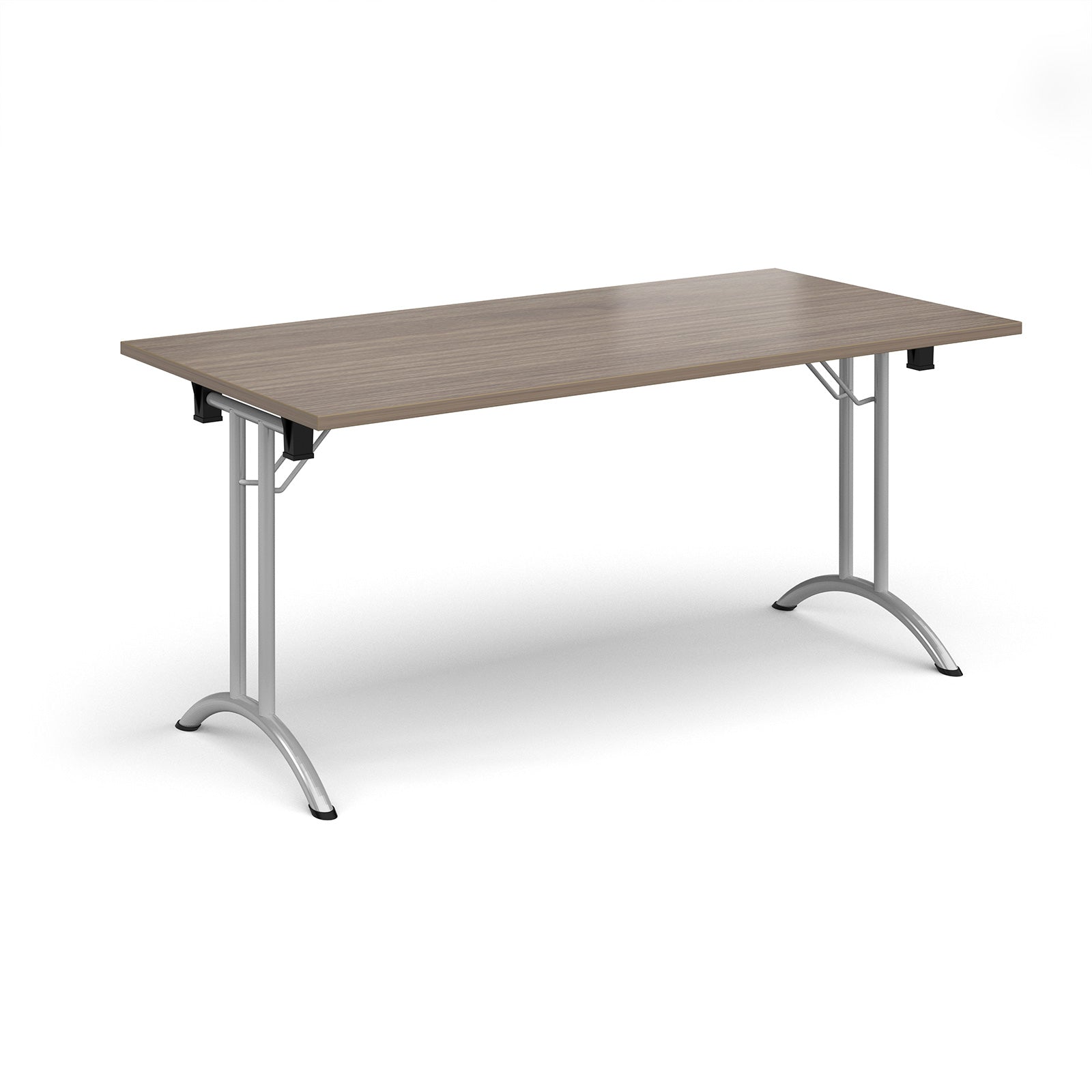 Rectangular folding leg table with curved feet