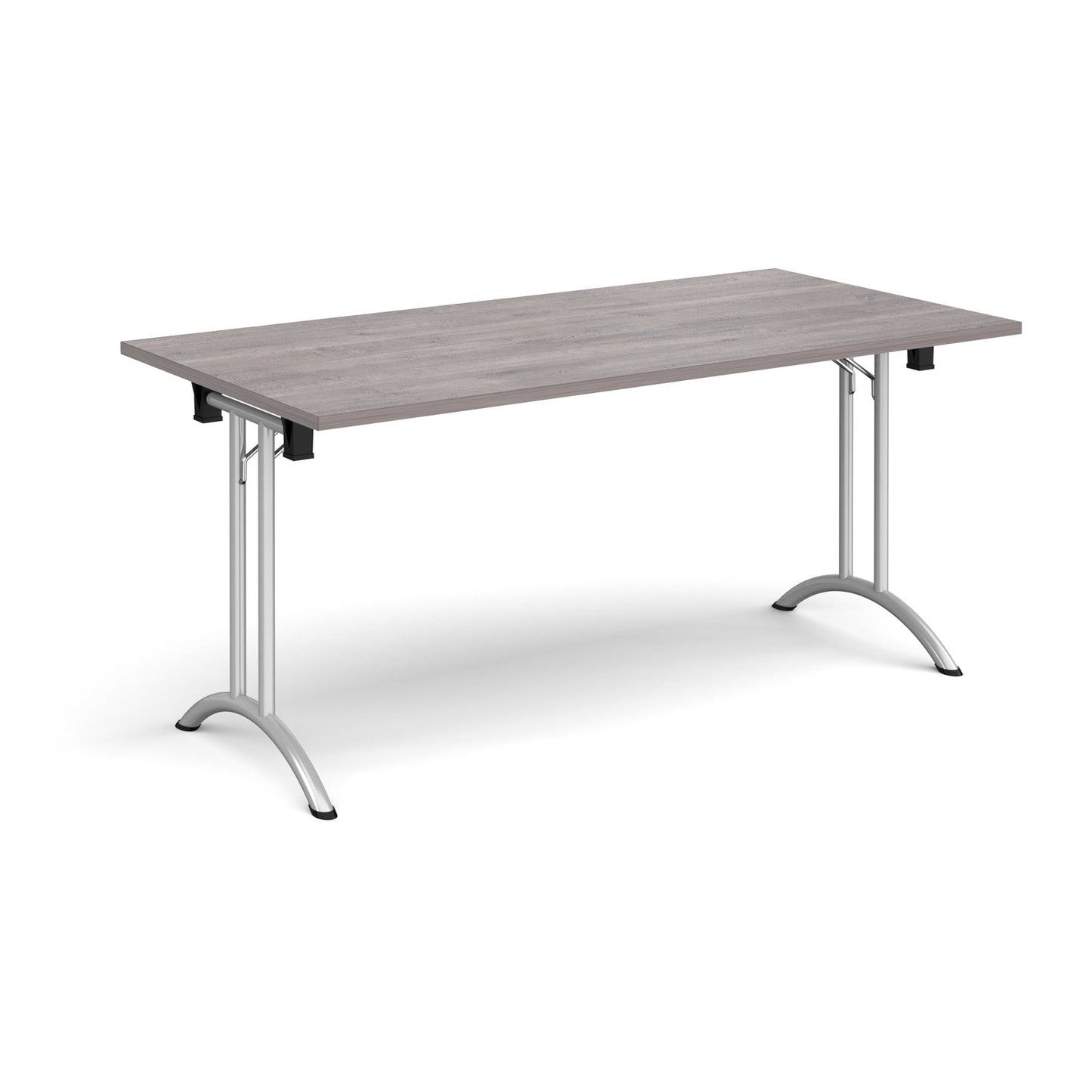 Rectangular folding leg table with curved feet