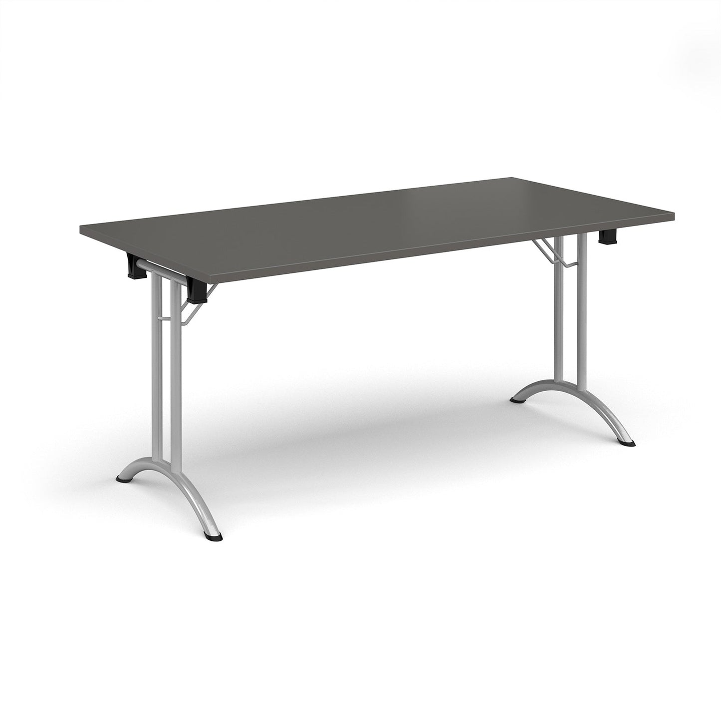 Rectangular folding leg table with curved feet