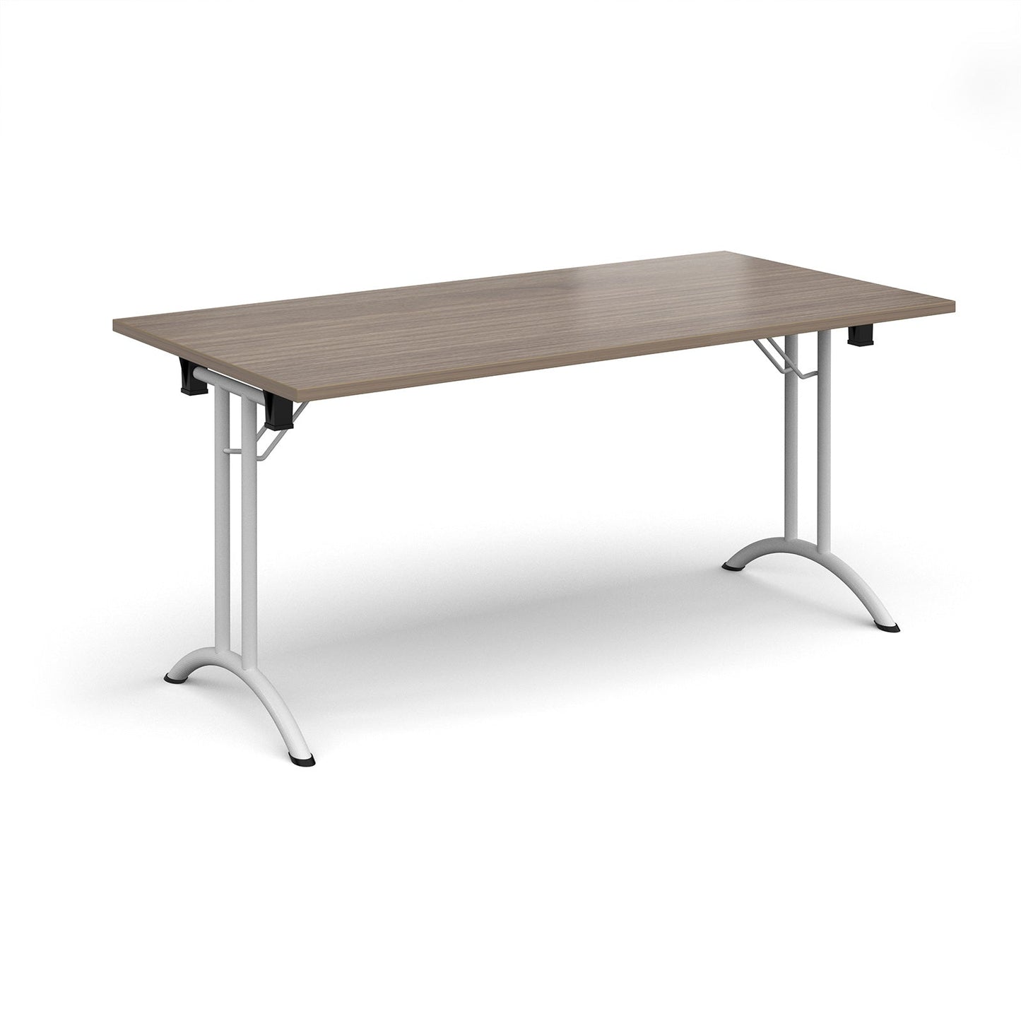 Rectangular folding leg table with curved feet
