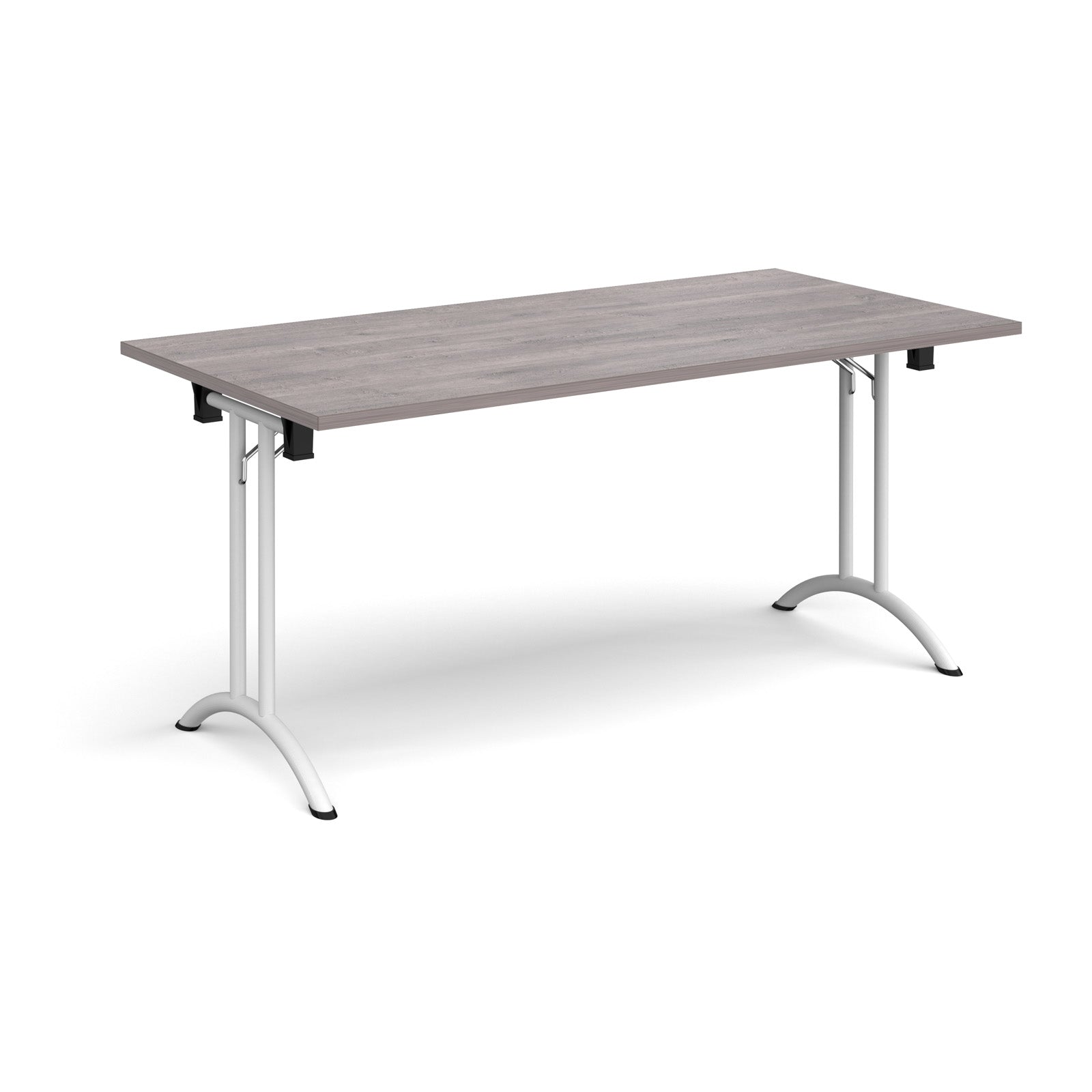 Rectangular folding leg table with curved feet
