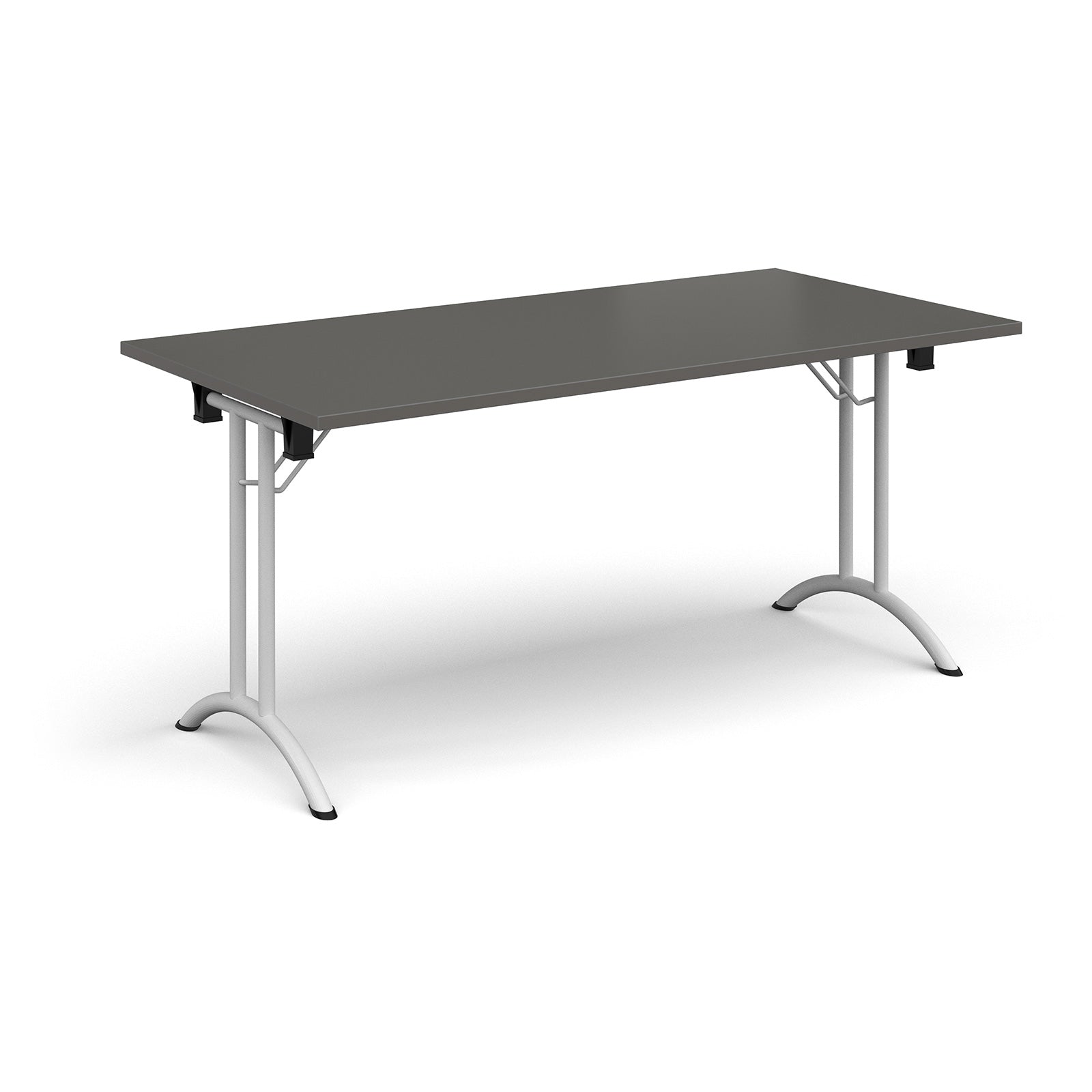 Rectangular folding leg table with curved feet