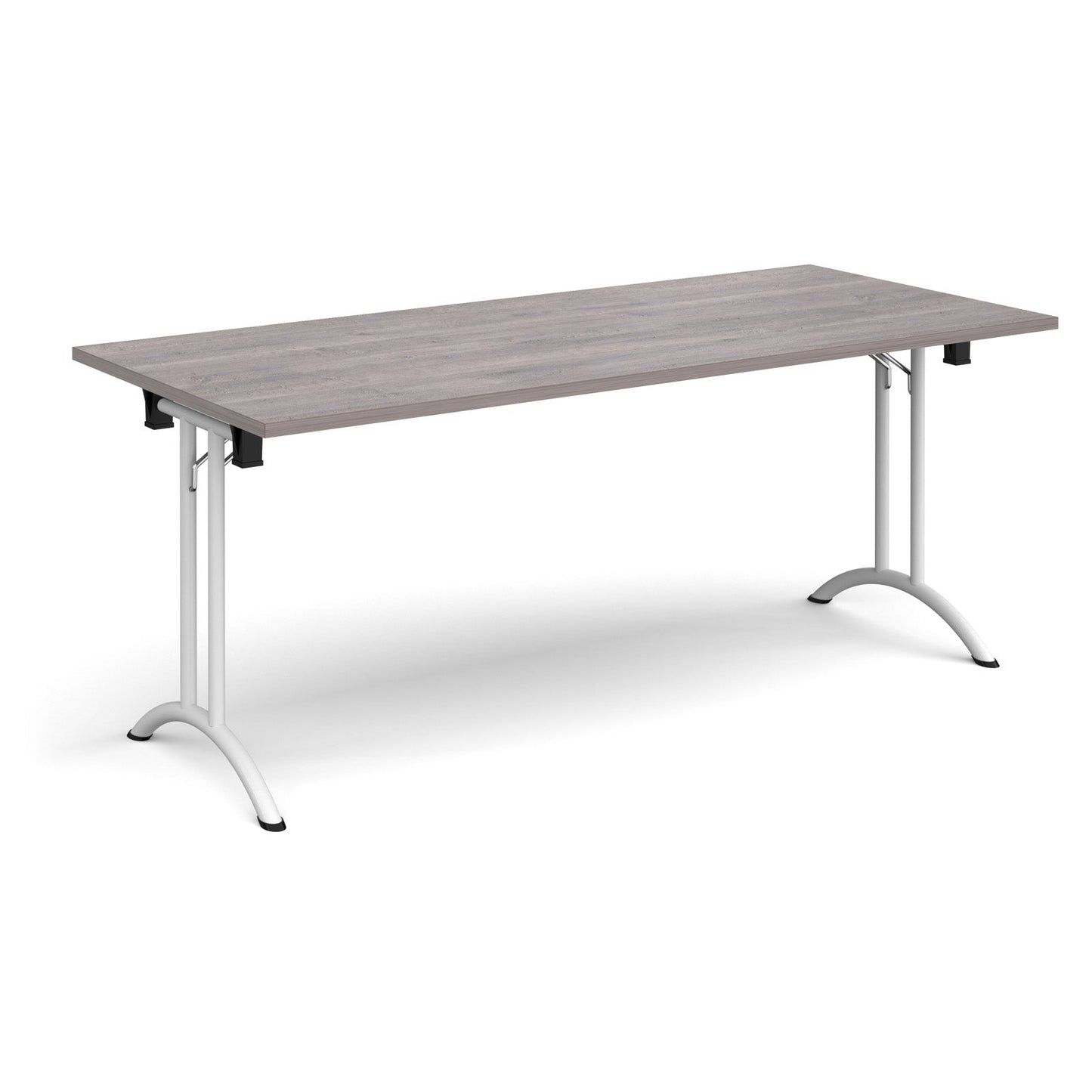 Rectangular folding leg table with curved feet