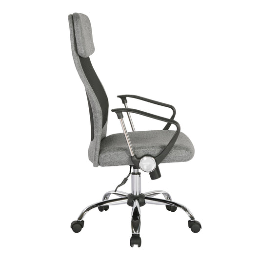 Chord operator chair with mesh back and headrest