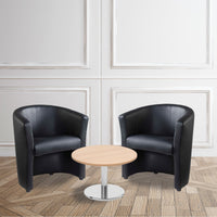 London tub chairs with coffee table