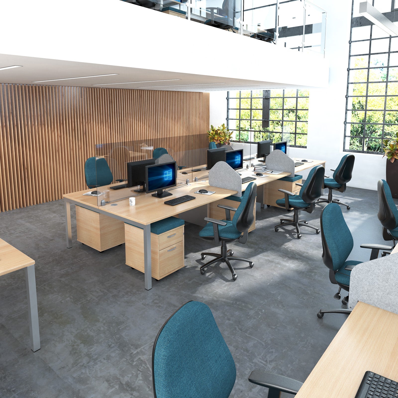 Connex Double Back To Back Desks 1600Mm Deep