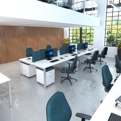 Connex Double Back To Back Desks 1600Mm Deep