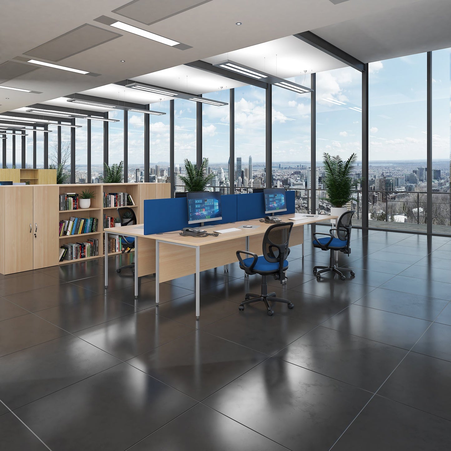 Contract 25 H-Frame straight desk