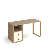 Cairo desk, ped with draws