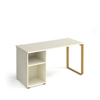 Cairo desk, open pedestal