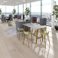 Tilly low back meeting booth