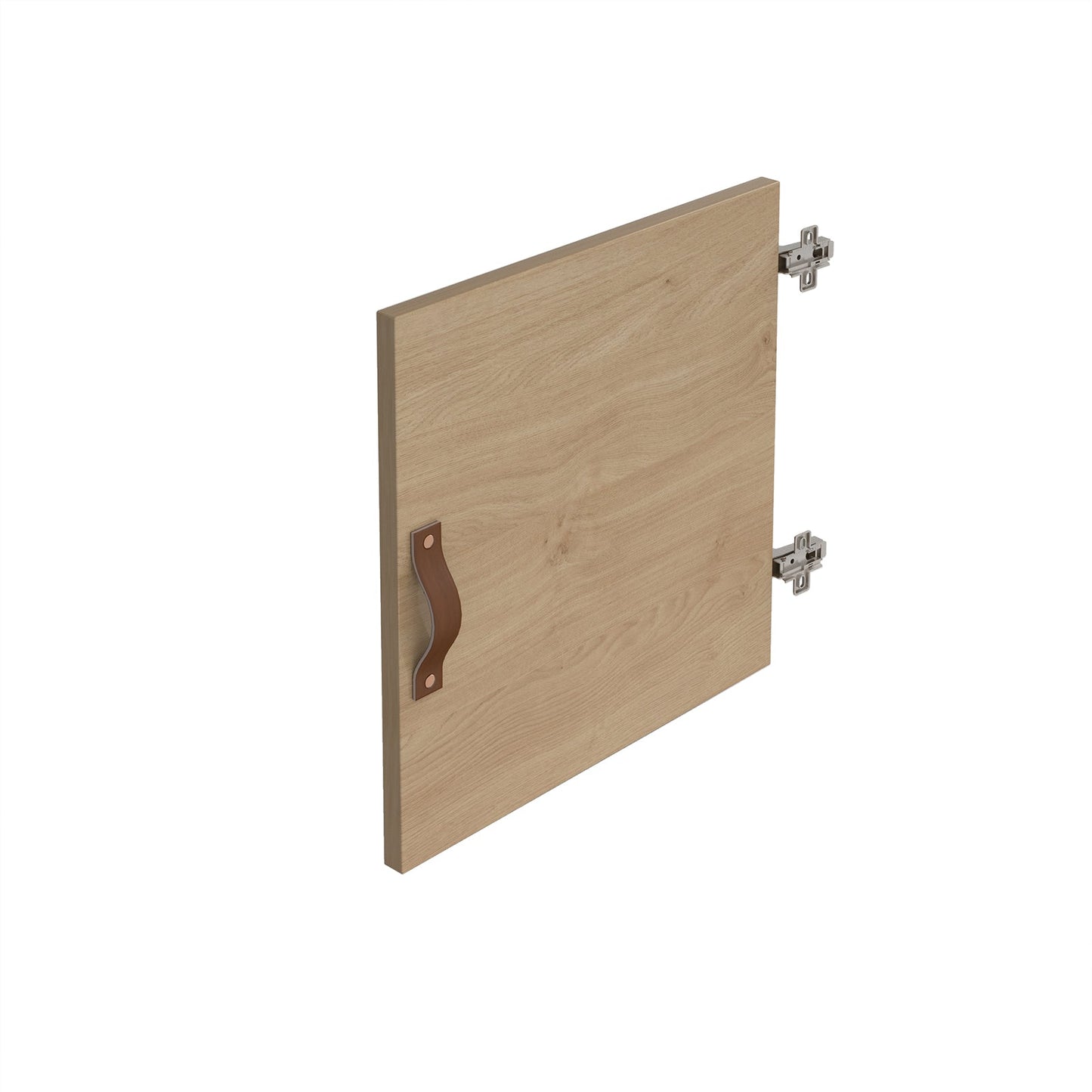 Cube storage unit insert - leather strap handle