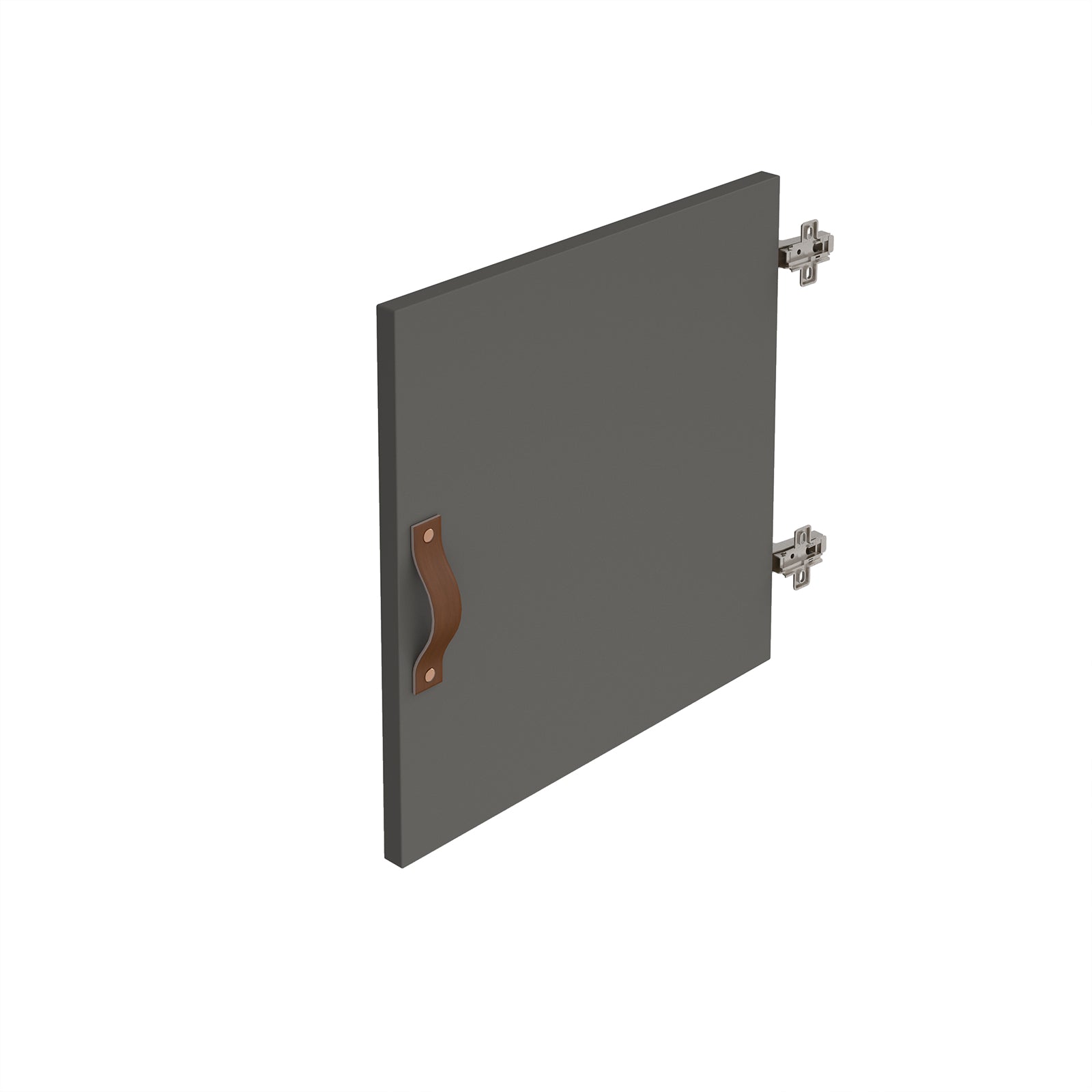 Cube storage unit insert - leather strap handle