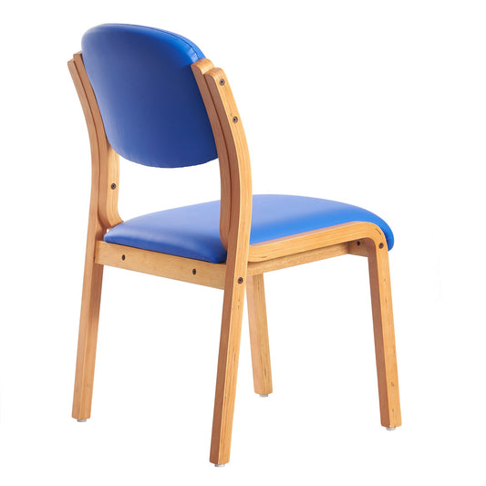 Dart wooden frame stackable chair