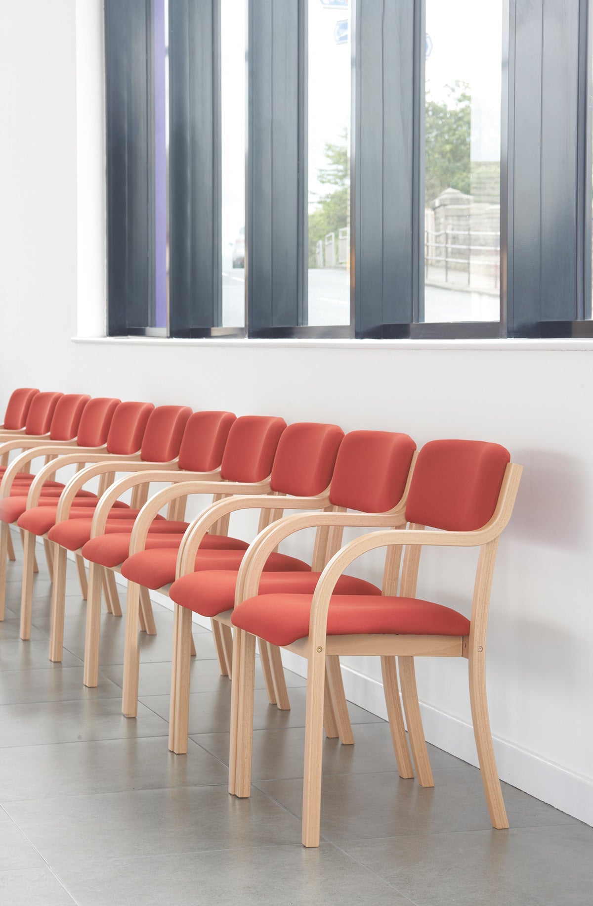 Dart wooden frame stackable chair