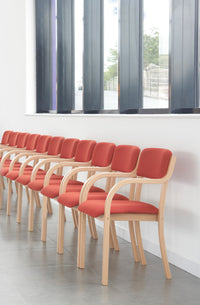 Dart wooden frame stackable chair