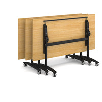 Semi circular deluxe flip top meeting table
