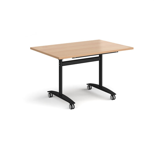 Rectangular deluxe flip top meeting table