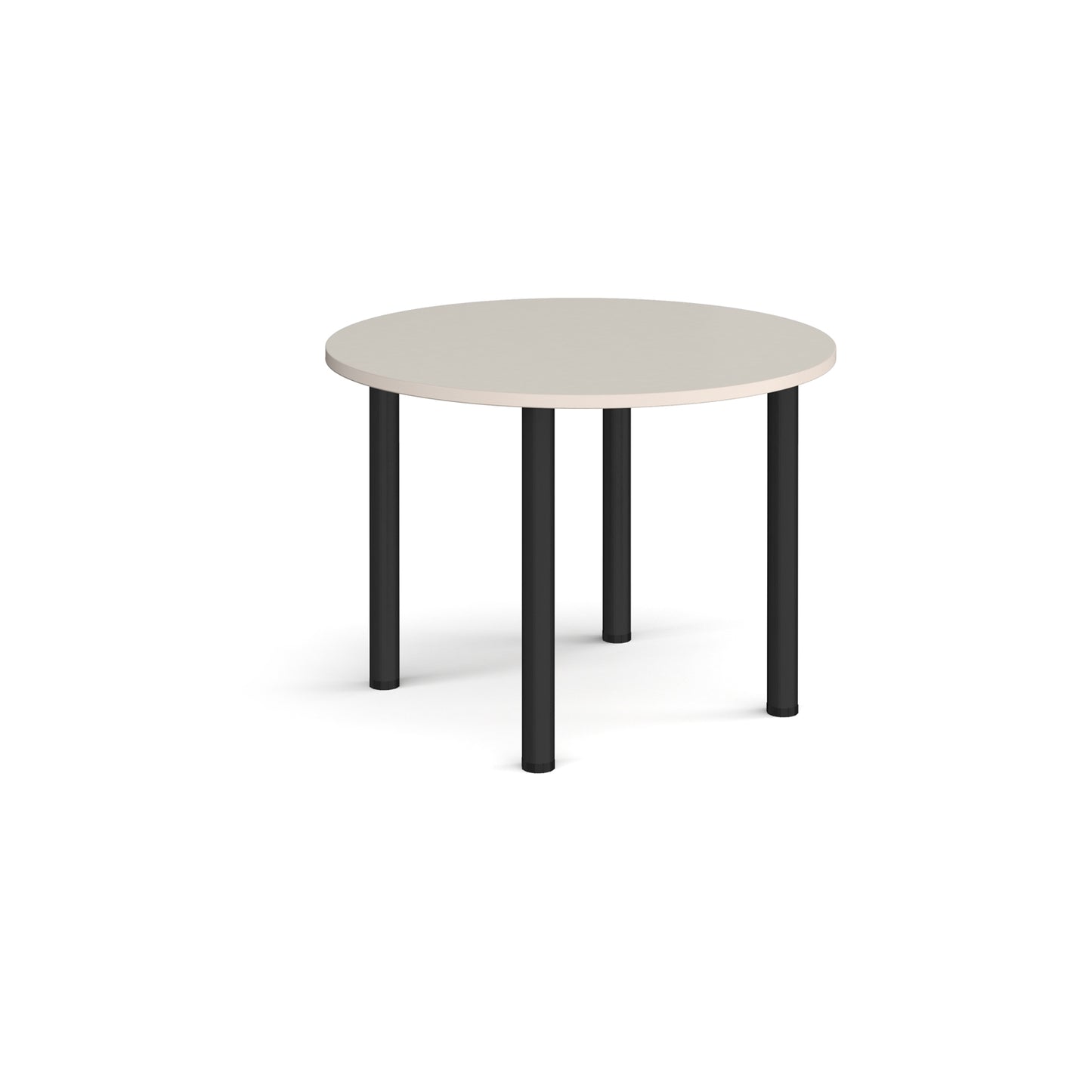 Circular radial leg meeting table