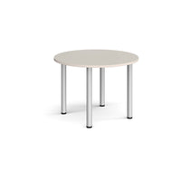 Circular radial leg meeting table