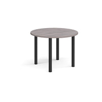 Circular radial leg meeting table