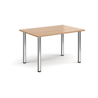Rectangular radial leg meeting table