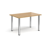 Rectangular radial leg meeting table