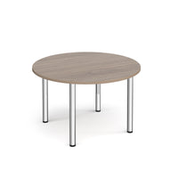 Circular radial leg meeting table