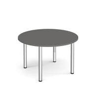 Circular radial leg meeting table