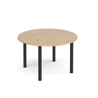 Circular radial leg meeting table