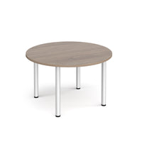 Circular radial leg meeting table