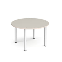 Circular radial leg meeting table