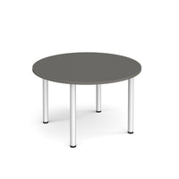 Circular radial leg meeting table