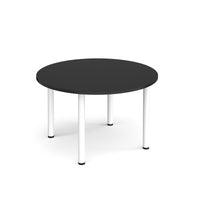Circular radial leg meeting table