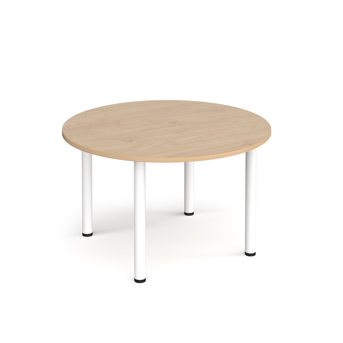 Circular radial leg meeting table