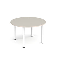 Circular radial leg meeting table