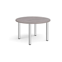 Circular radial leg meeting table