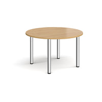 Circular radial leg meeting table