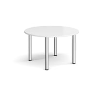 Circular radial leg meeting table