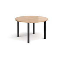 Circular radial leg meeting table