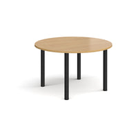 Circular radial leg meeting table